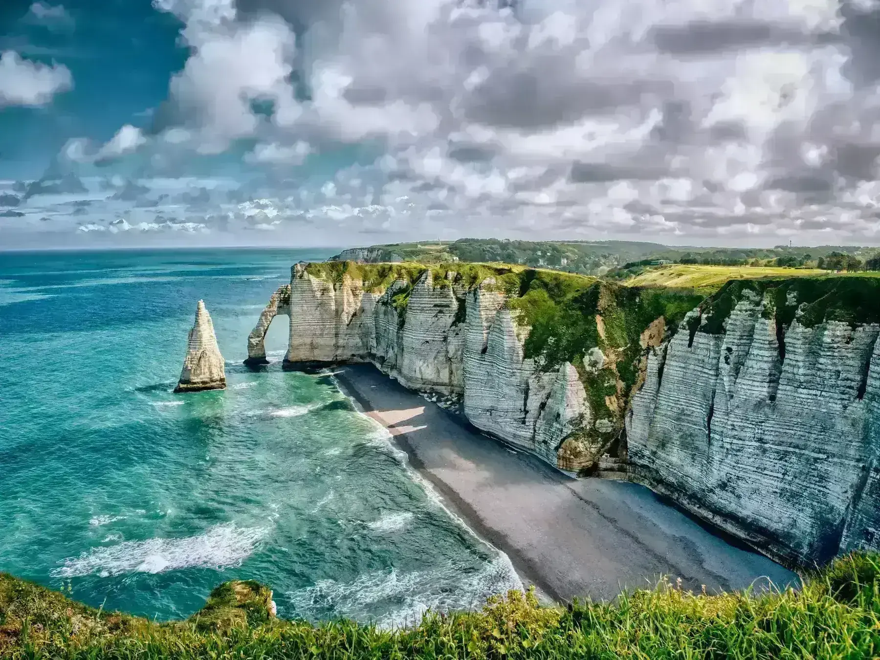 EXCURSION TO NORMANDY. ETRETAT AND HONFLEUR